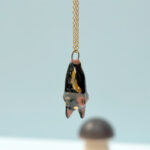 Folded Bat Ceramic Pendant