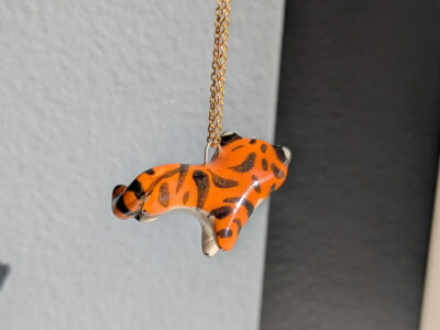 Pendentif Tigre Porcelaine – Image 5