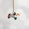 screaming opossum pendant porcelain