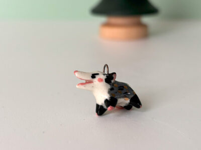 Porcelain Pendant : Opossum Screaming - Image 2
