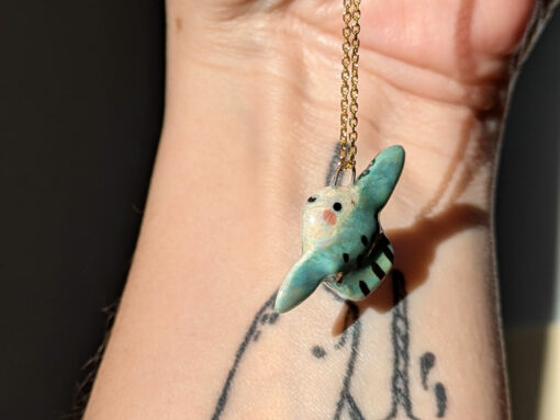 Pendentif Poisson Lune Porcelaine – Image 4