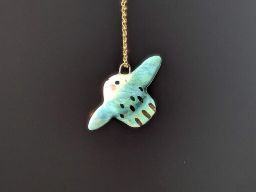 Pendentif Poisson Lune Porcelaine – Image 2