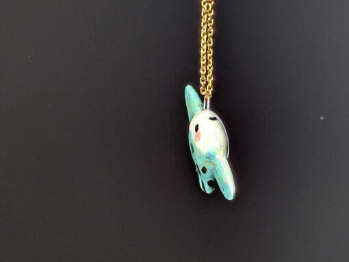 Pendentif Poisson Lune Porcelaine – Image 3