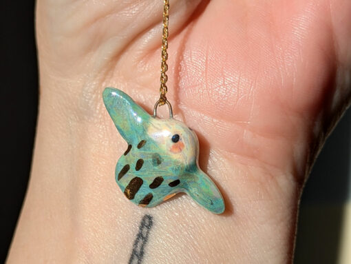 Pendentif Poisson Lune Porcelaine – Image 5