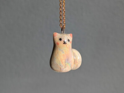 Pendentif Chat blanc – Image 2