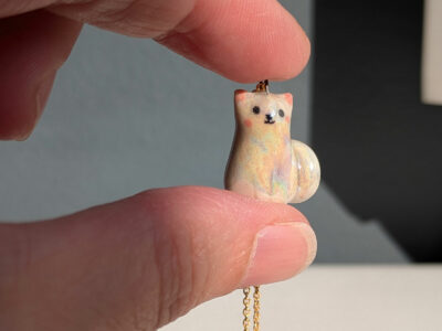 Pendentif Chat blanc – Image 3