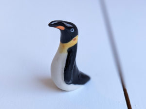 penguin figurine porcelain