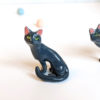 blue cat porcelain figurine