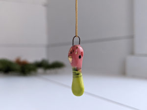 roseated spoonbill pendant