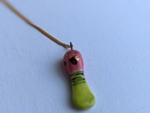 roseated spoonbill pendant