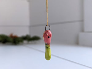 roseated spoonbill pendant