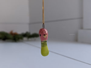 roseated spoonbill pendant