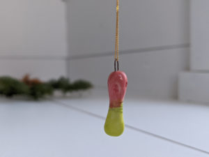 roseated spoonbill pendant