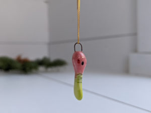 roseated spoonbill pendant