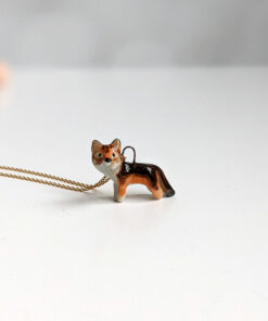red wolf pendant