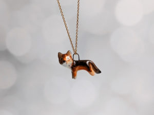 red wolf pendant