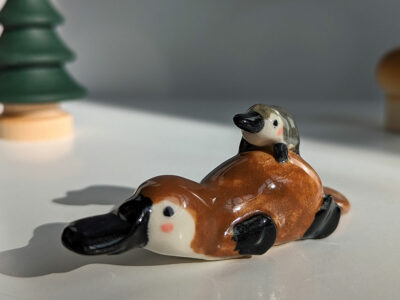 Figurine : Platypus Mom and kid - Image 3