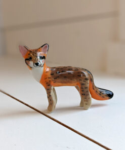 grey fox figurine