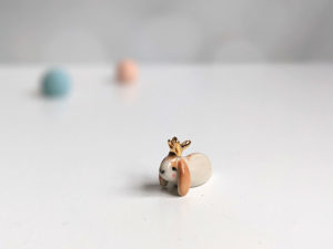 mini jackalope figurine