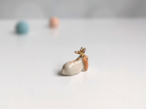 mini jackalope figurine