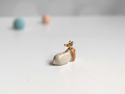mini jackalope figurine