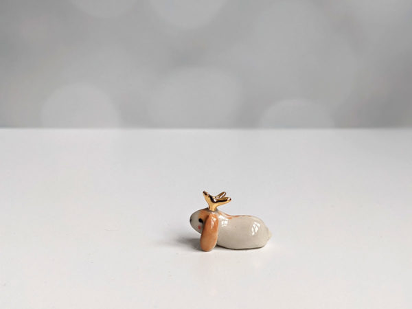 mini jackalope figurine