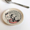 opossum spoon rest ceramic handmade