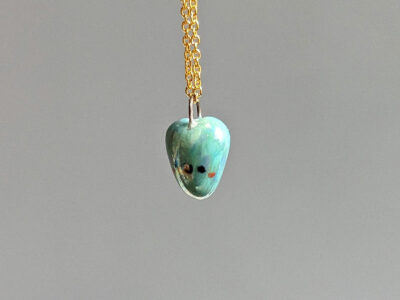 Pendentif Porcelaine : Petit coeur bleu – Image 8