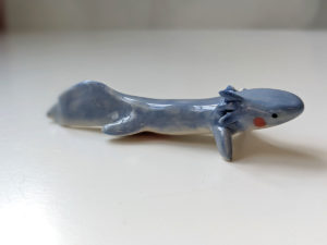 figurine axolotl porcelaine