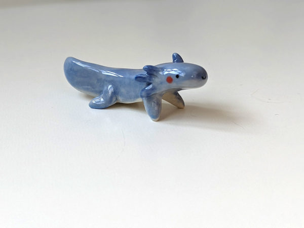 figurine axolotl porcelaine