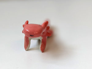 figurine axolotl porcelaine