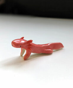 figurine axolotl porcelaine