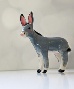 donkey porcelain figurine