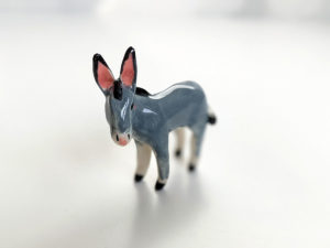 donkey porcelain figurine