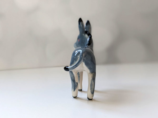 donkey porcelain figurine