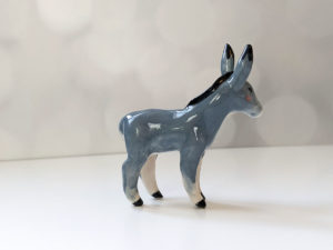 donkey porcelain figurine