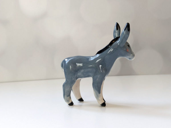 donkey porcelain figurine