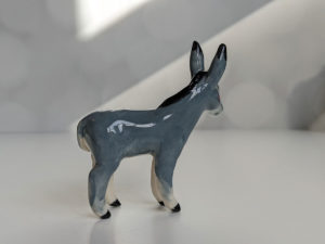 donkey porcelain figurine