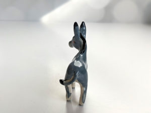 donkey porcelain figurine