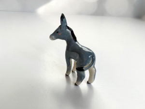 donkey porcelain figurine