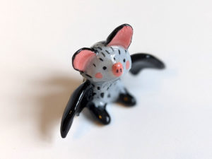 ceramics figurine bat cute adorable handmade