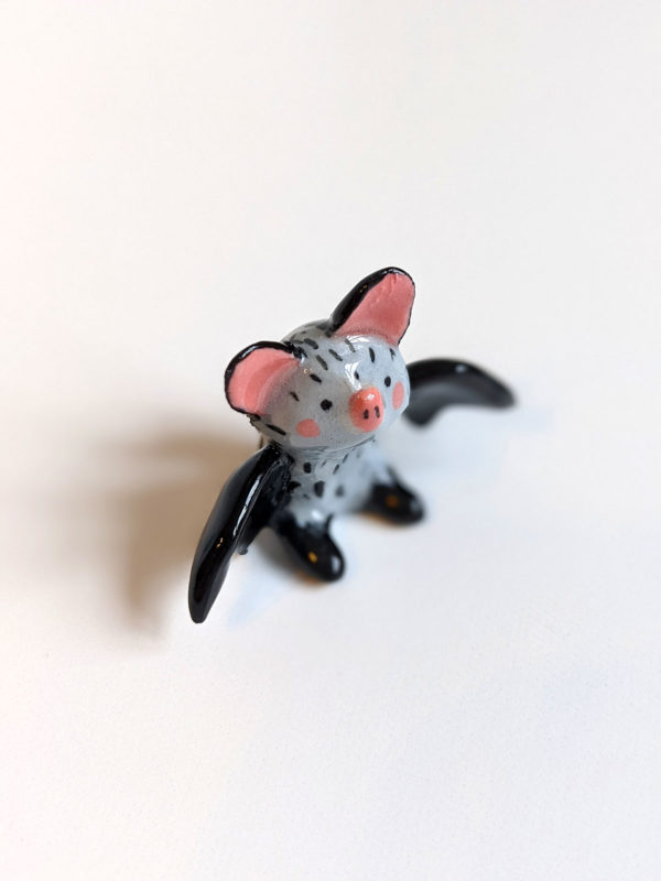 ceramics figurine bat cute adorable handmade