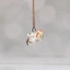 porcelain koi fish pendant