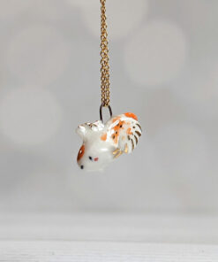 porcelain koi fish pendant