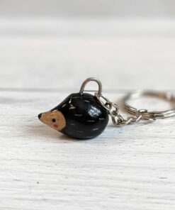 hedgehog keychain