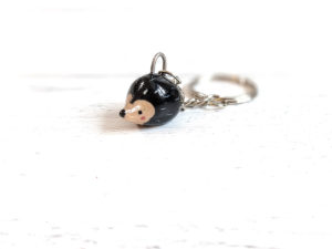 hedgehog keychain