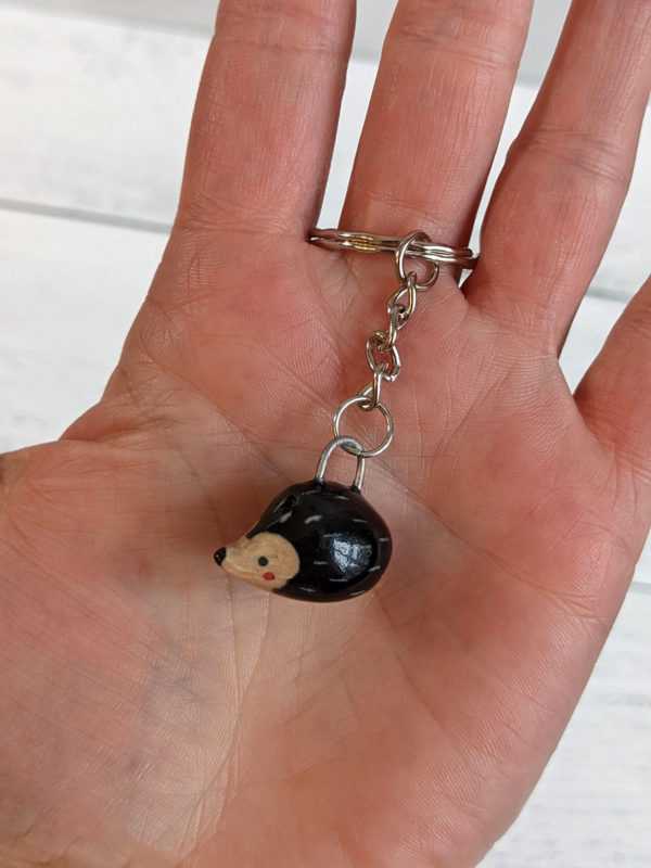 hedgehog keychain