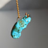 chameleon porcelain pendant