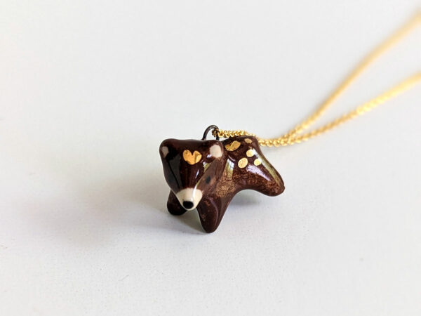 ceramics bear pendant