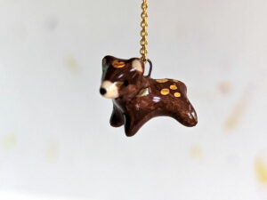 ceramics bear pendant